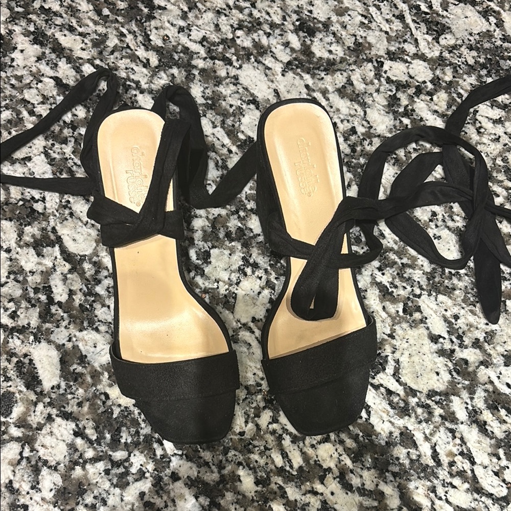 Black Strappy Sandals